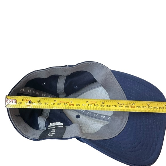 Under Armour navy Blue Youth small medium SM/MD athletic baseball Cap kids boys - Picture 6 of 7